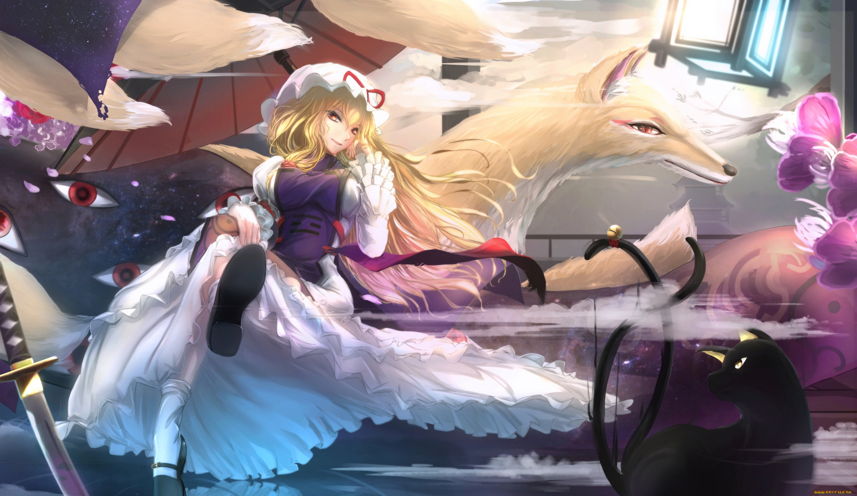 , touhou, chen, yakumo, ran, yukari, , , , , , , , kikivi